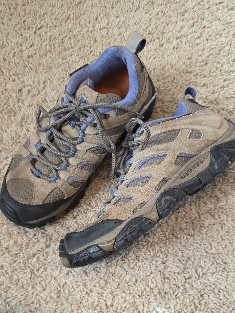 Merrell Vibram Women's Tan Hiking Shoes Size 9.5